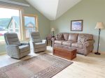 Living room with queen sleeper sofa 